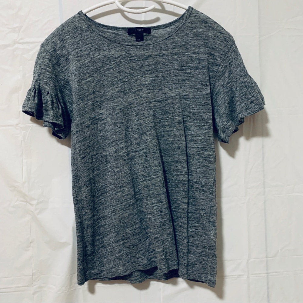 J.Crew Pinches Sleeves Top in Gray Size XXS